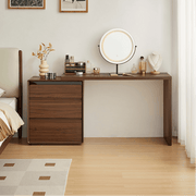 Yumi Dressing Table with Chest of 3 Drawers + Stool & Mirror Set