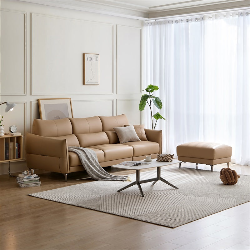 Gemma Eco Leather 3-Seater Sofa (2.57m)