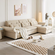 Phoebe Leathaire Pull-Out 5-Seater Sectional Sofabed with Storage (3.29m)