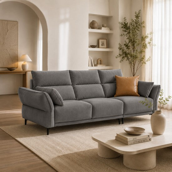 Moreno Leathaire 3-Seater Sofa (2.24m)