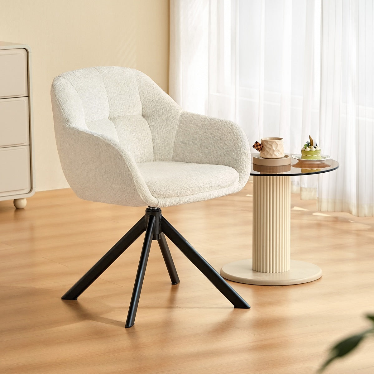Jestina Boucle Study Chair