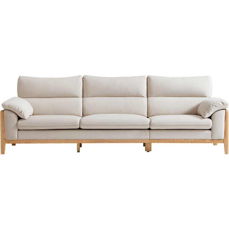 Cora Velvet Leathaire 4-Seater Sofa (2.74m)