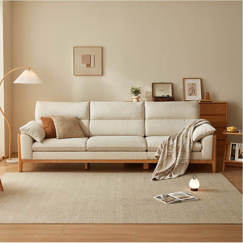 Cora Velvet Leathaire 3-Seater Sofa (2.37m)