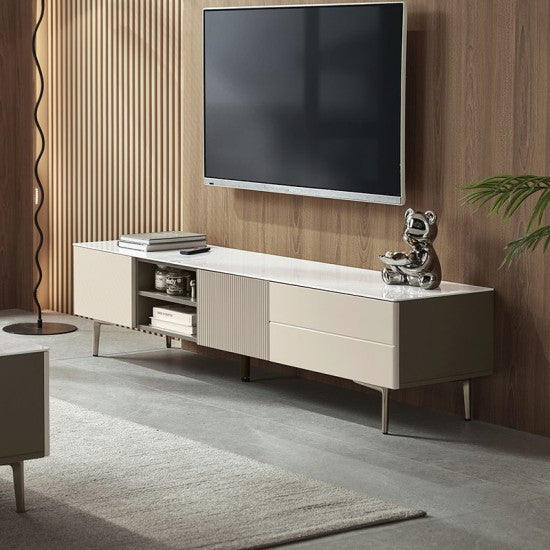 Charmaine TV Cabinet - Cream White (1.80m)
