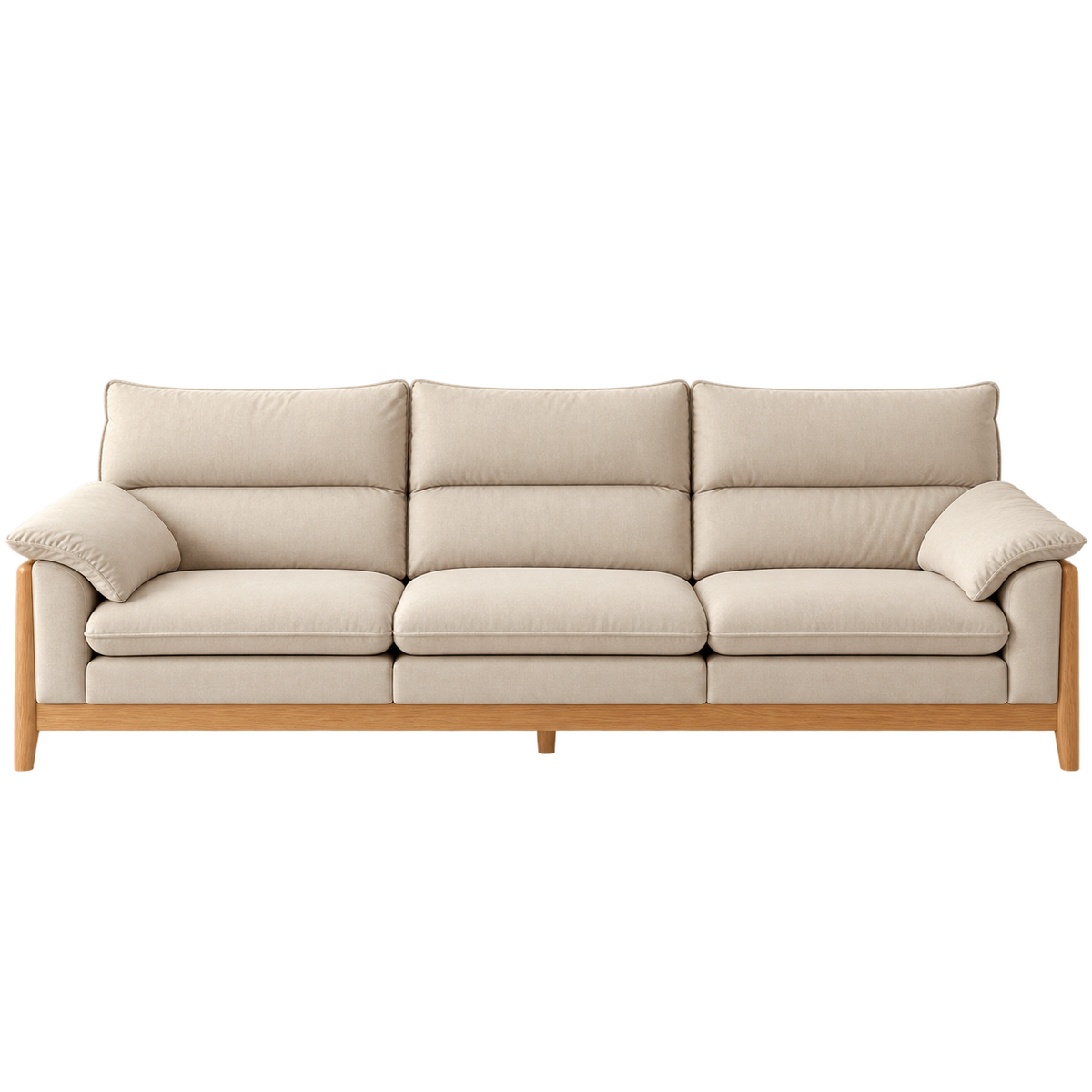 Cora Velvet Leathaire 3-Seater Sofa (2.37m)