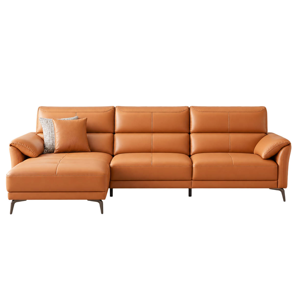 Debbie Leather 4-Seater Sofa (2.83m)