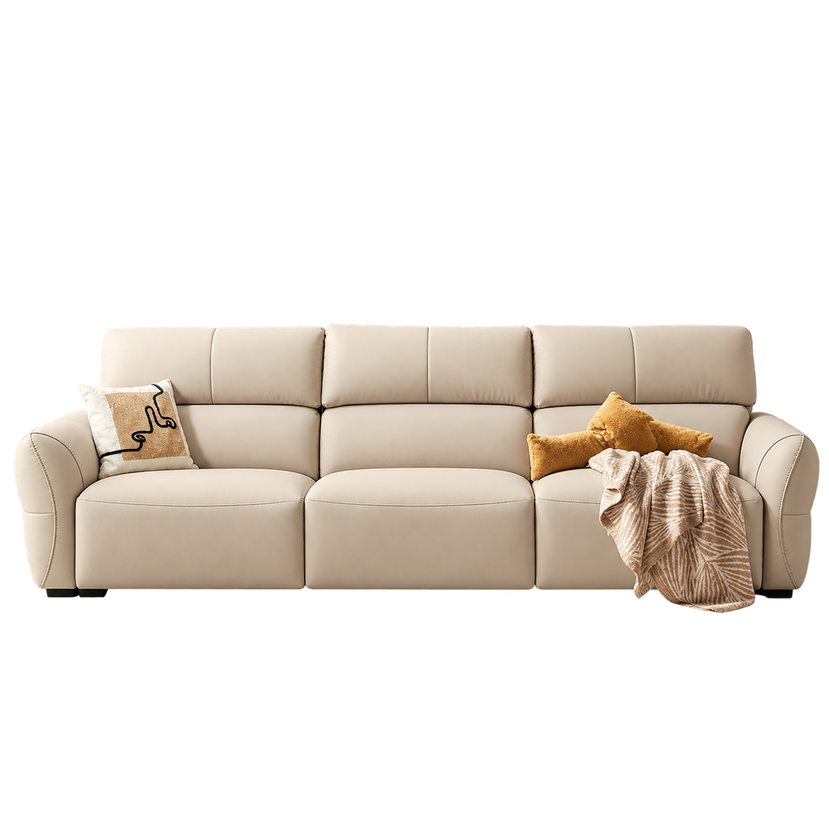 Emery Eco Leather 4-Seaters Power Recliner Sofa (2.80m)