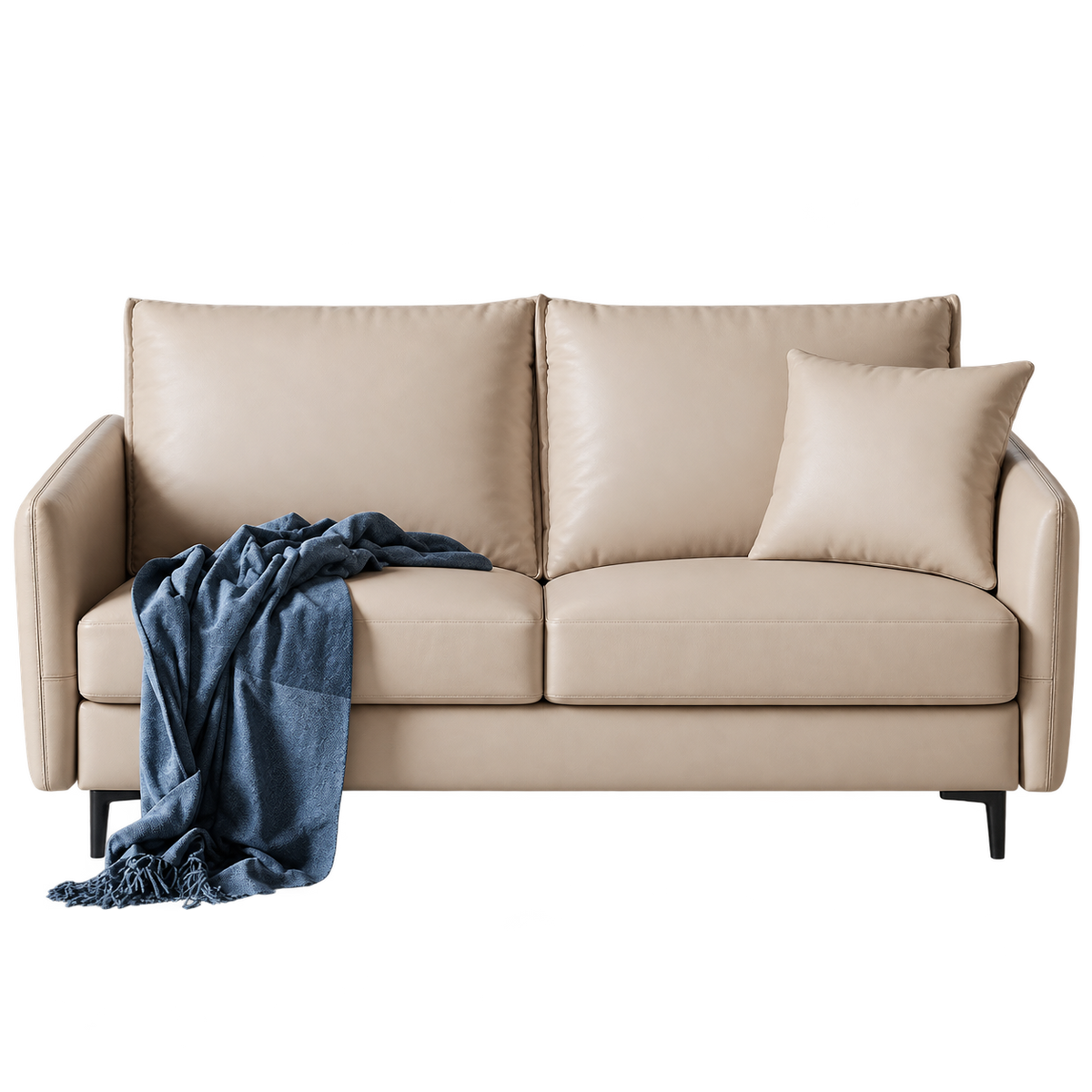 Franklin Leathaire 3-Seater Compact Sofa (1.71m)