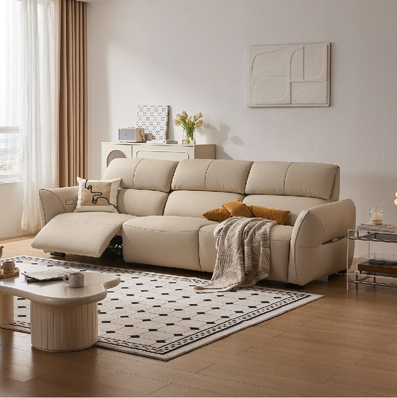 Emery Eco Leather 4-Seaters Power Recliner Sofa (2.80m)