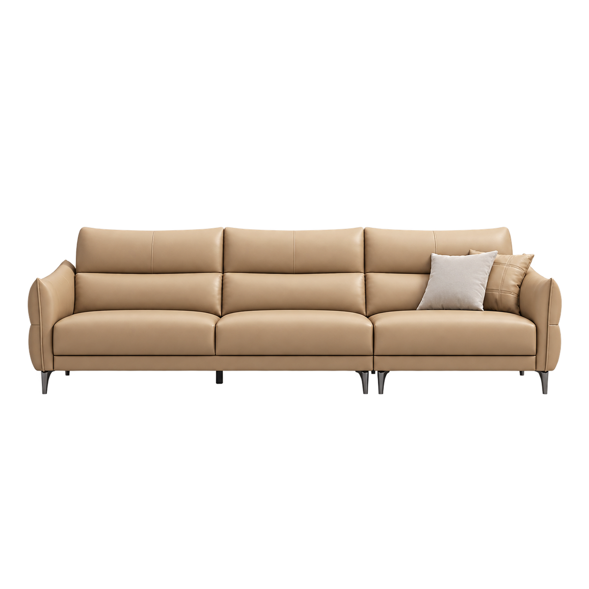 Gemma Eco Leather 3-Seater Sofa (2.57m)