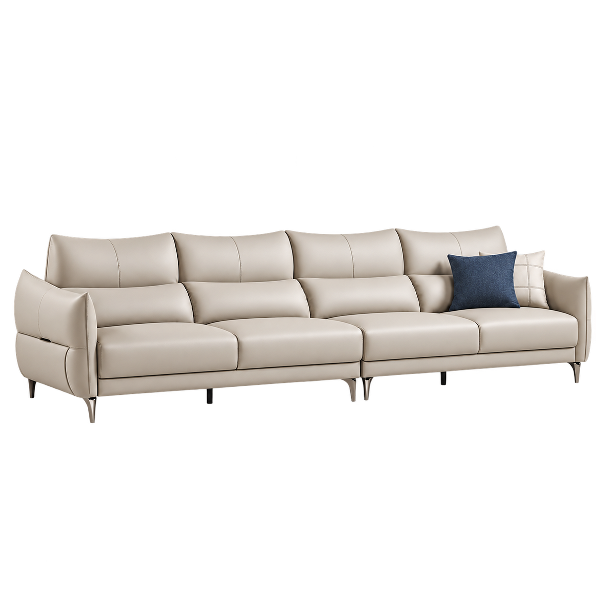 Gemma Eco Leather 5-Seater Sofa (3.32m)
