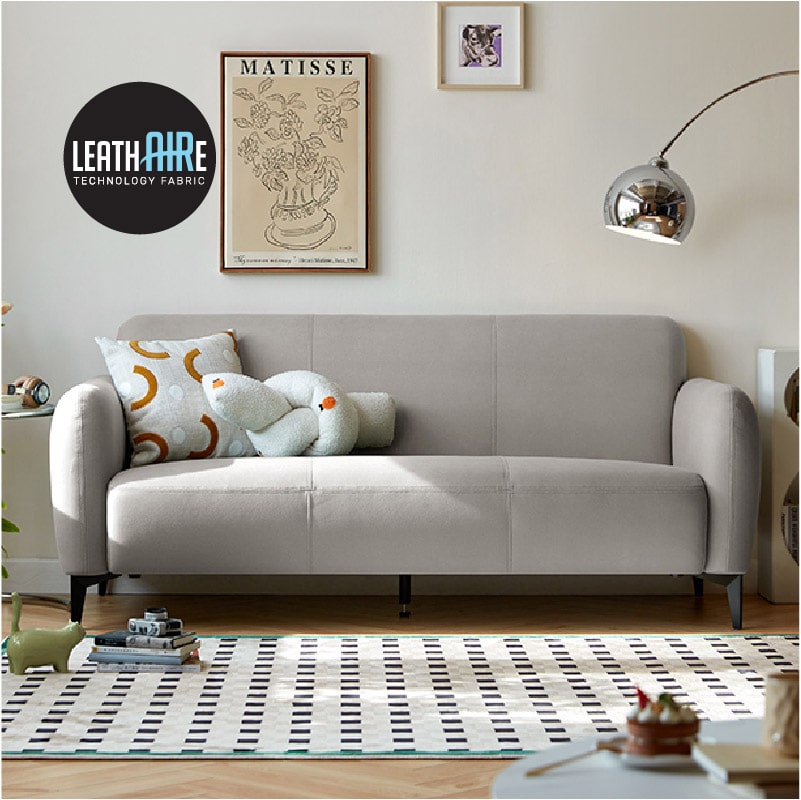 Jolene Leathaire Compact 3-Seater Sofa (1.83m)