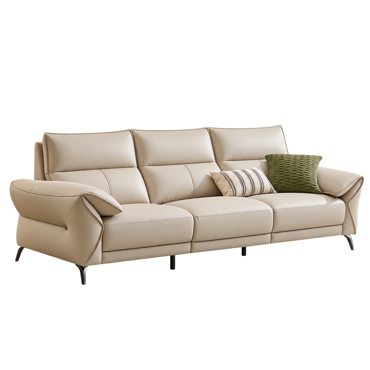 Kansas Leather 3-Seater Sofa (2.67m)