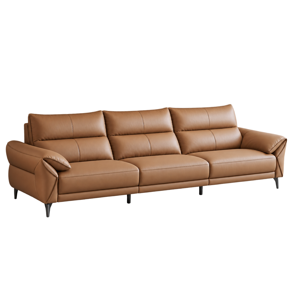 Kansas Leather 5-Seater Sofa (3.41m)