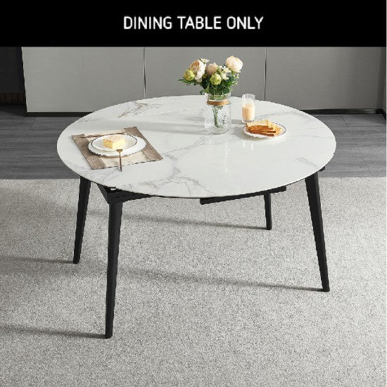 Yoland Convertible Round Dining Table (⌀1.30m)