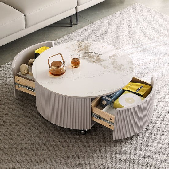 Jai Round Coffee Table (0.80m)