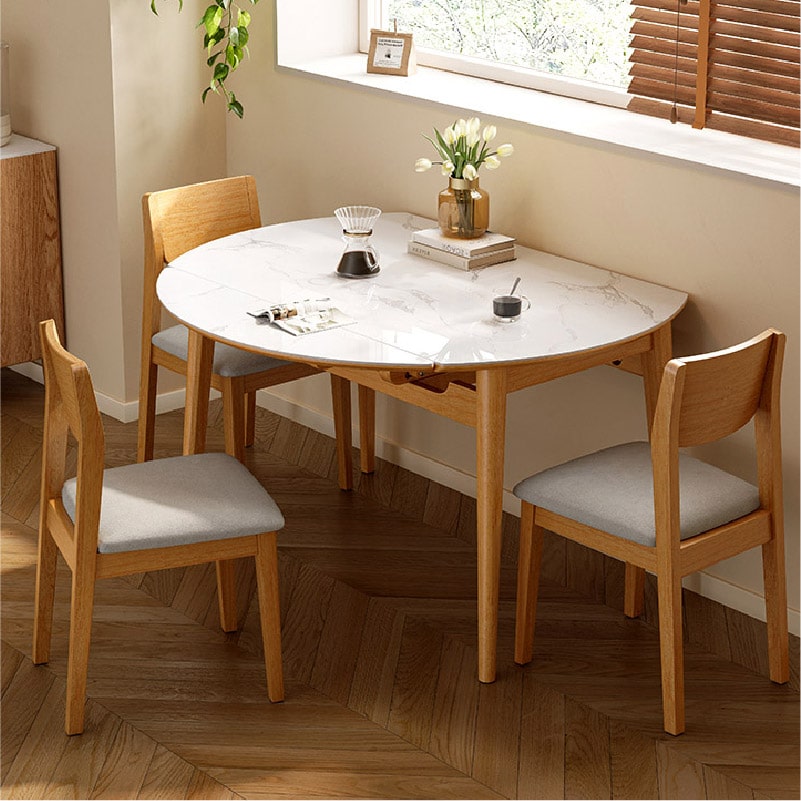 Thomas Convertible Round Dining Table (⌀1.30m)