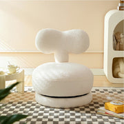 Rotatable Whale Wool Fabric Kids Chair
