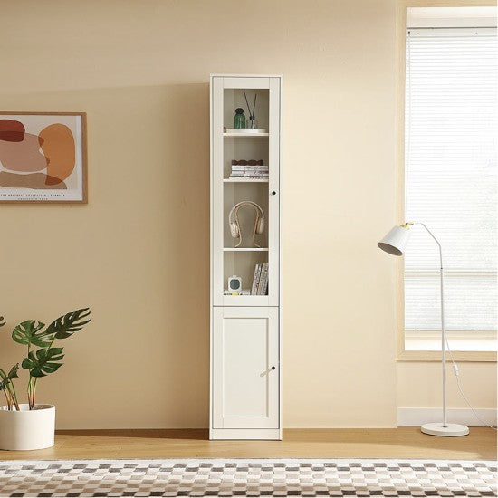 Miles 1 Door Glass Book Rack (0.40m)