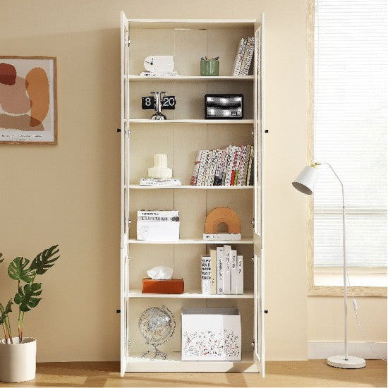 Miles 2 Doors Glass Book Rack (0.80m)