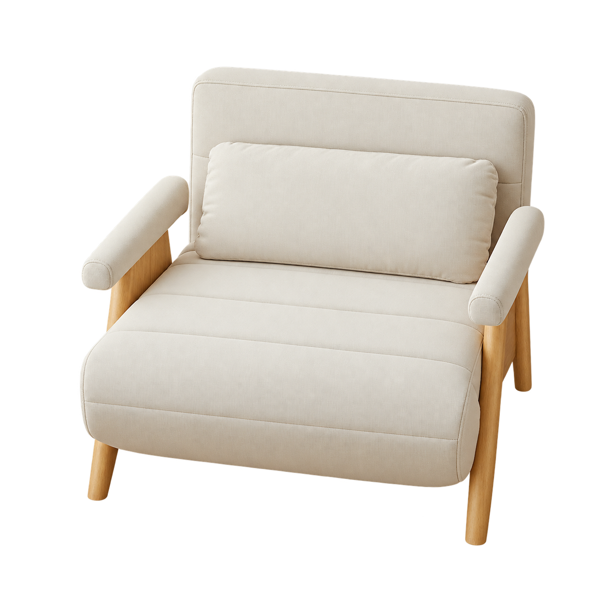 Maya Leathaire Space-Saving 1-Seater Foldable Sofabed (0.88m)