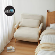 Maya Leathaire Space-Saving 1-Seater Foldable Sofabed (0.88m)
