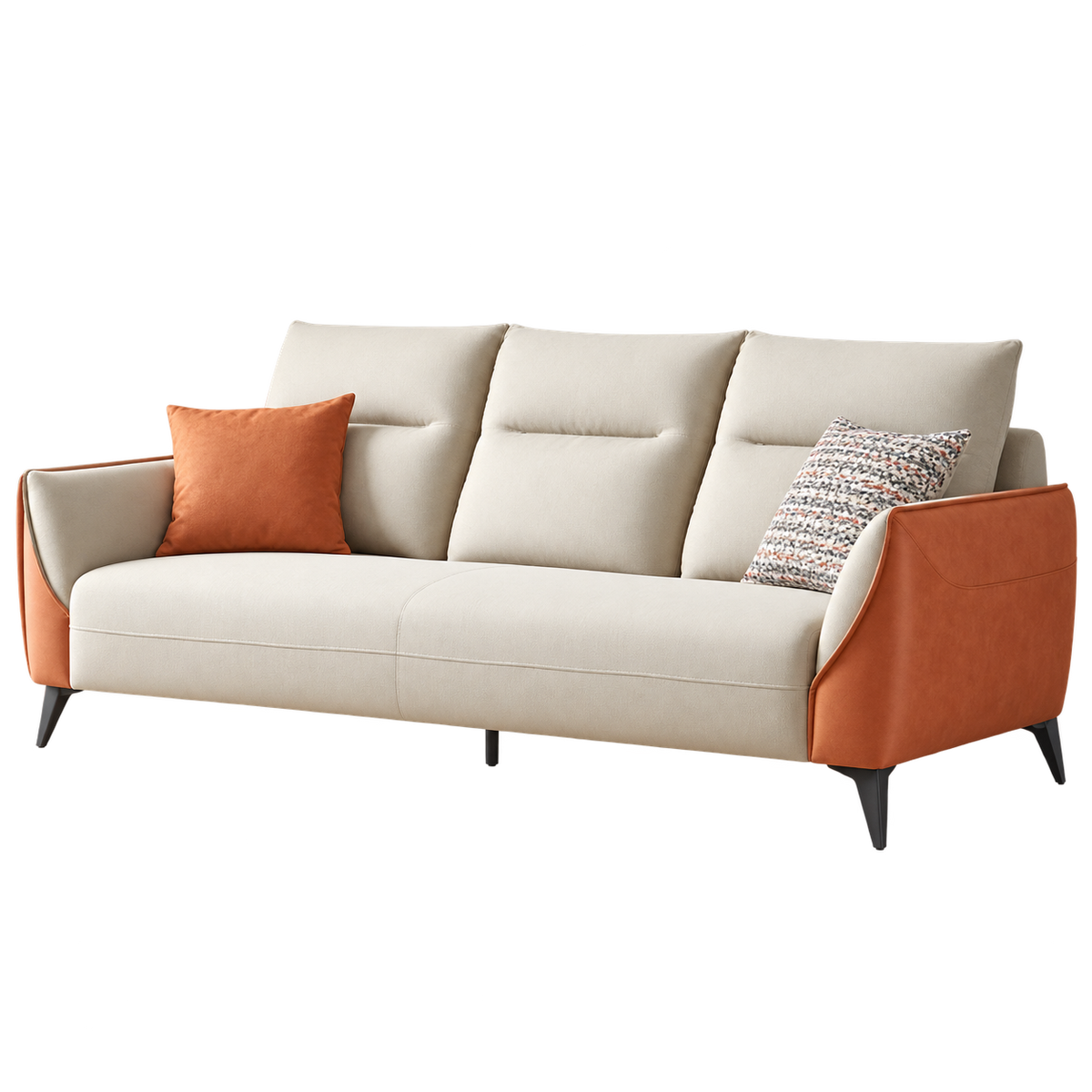 Mila Leathaire 3-Seater Sofa (2.17m)