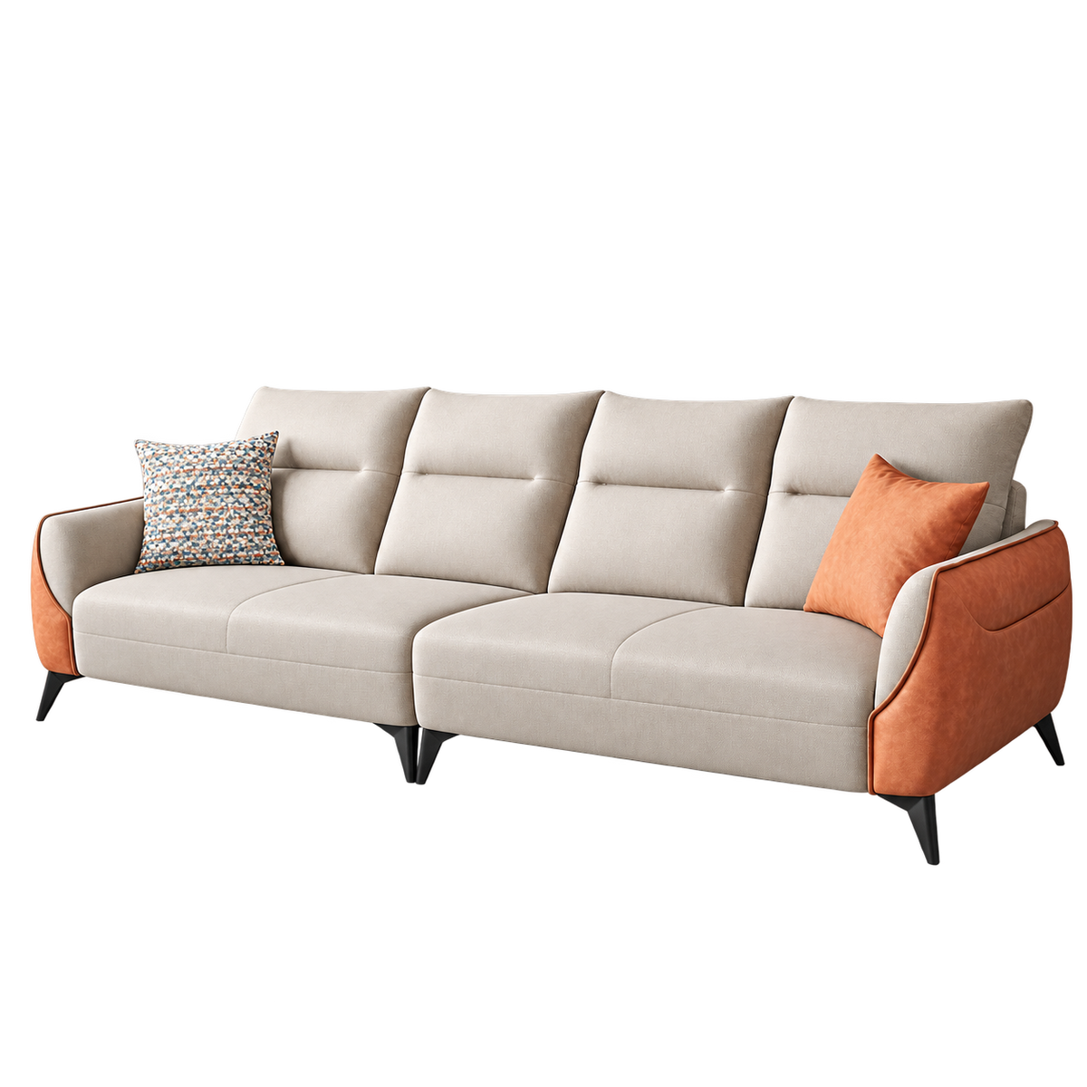 Mila Leathaire 4-Seater Sofa (2.78m)
