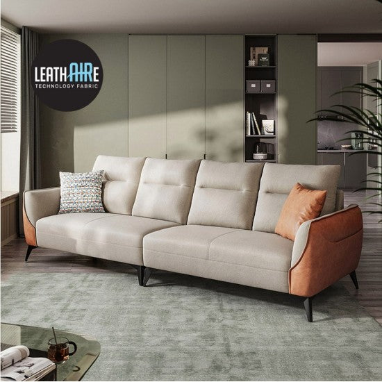 Mila Leathaire 4-Seater Sofa (2.78m)