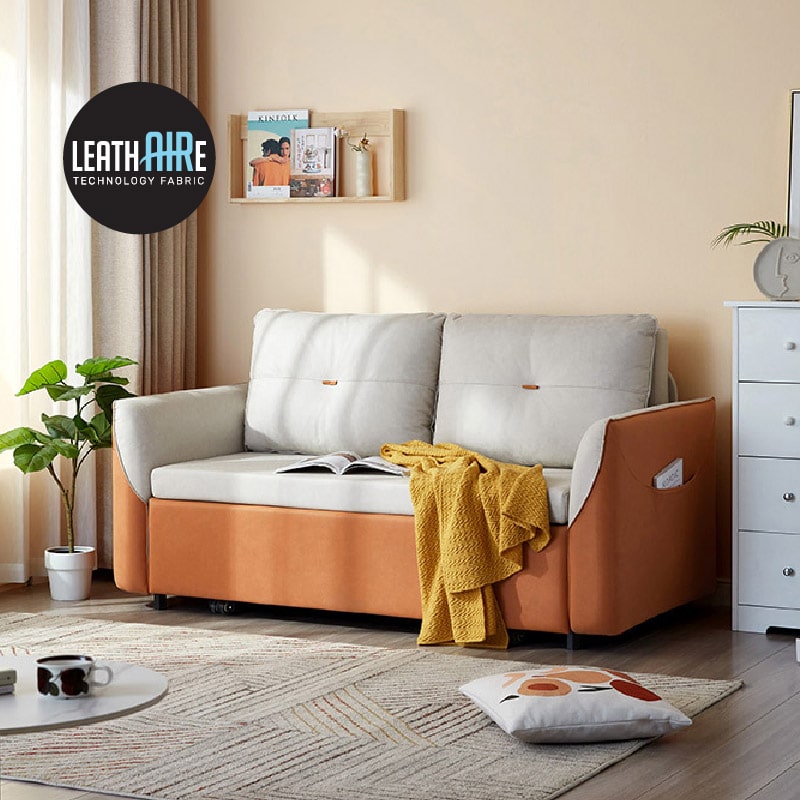 Mila Leathaire 2-Seater Pull-out Sofabed (1.50m)