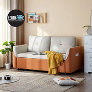 Mila Leathaire 2-Seater Pull-out Sofabed (1.50m)