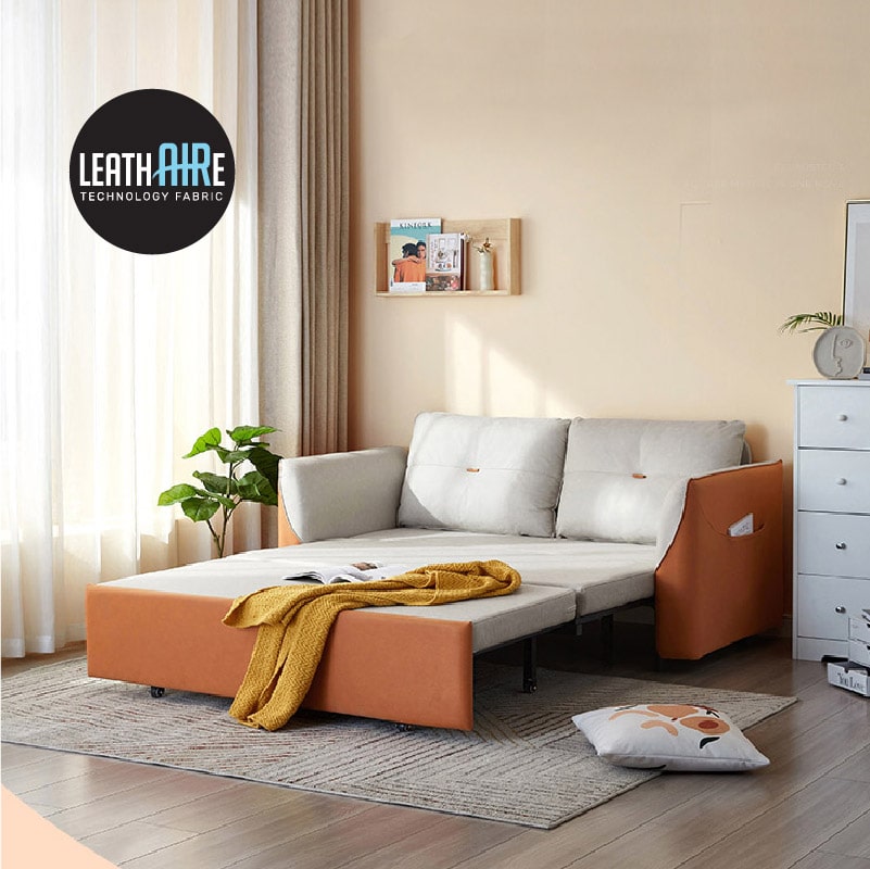 Mila Leathaire 2-Seater Pull-out Sofabed (1.50m)