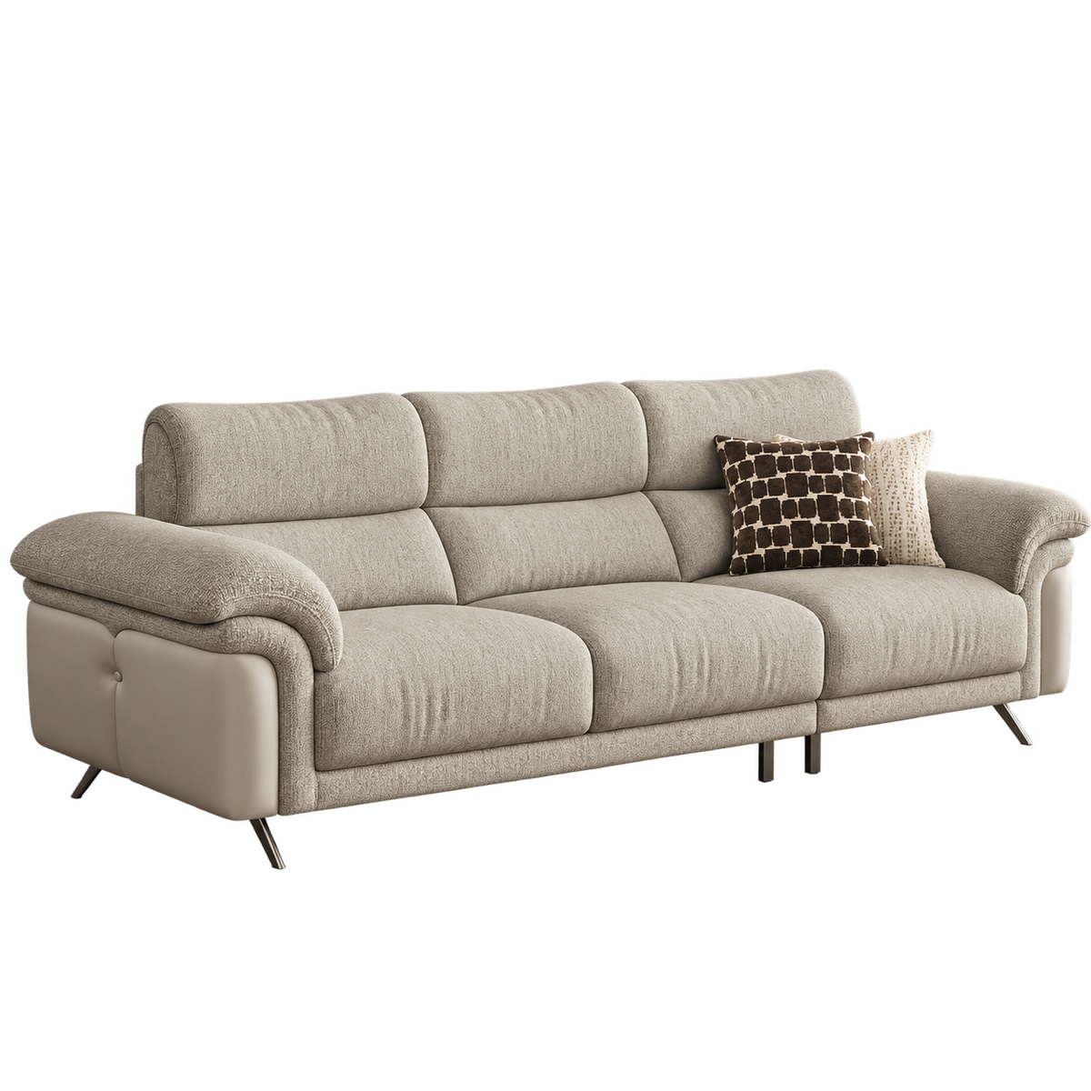 Lotte Chenille 3-Seater Sofa (2.52m)