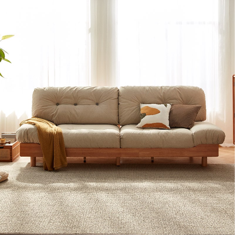Fuwa Leathaire 3-Seater Sofa (2.26m)
