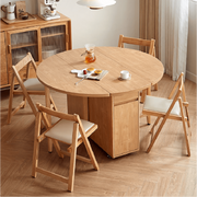 Olena Space Saving Convertible Round Dining Set of 4 (⌀1.20m)