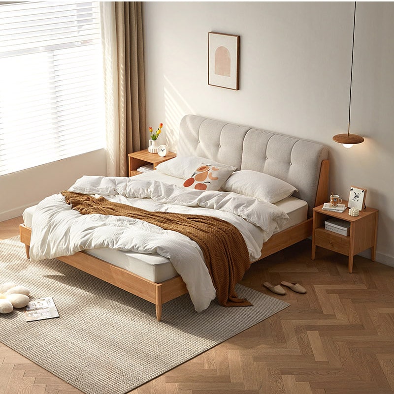 Olena Solid Wood Bed Frame