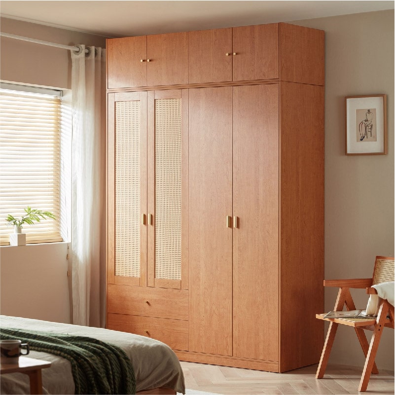 Hibino 4 Doors Wardrobe (1.57m)