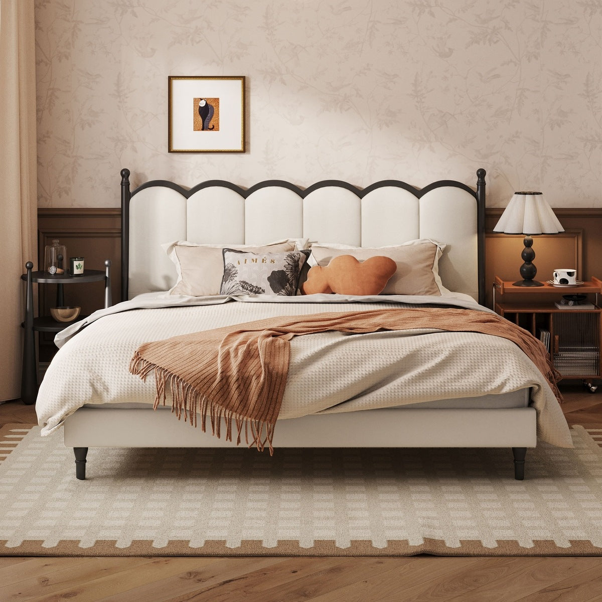 Archi Vintage Leather Bed Frame