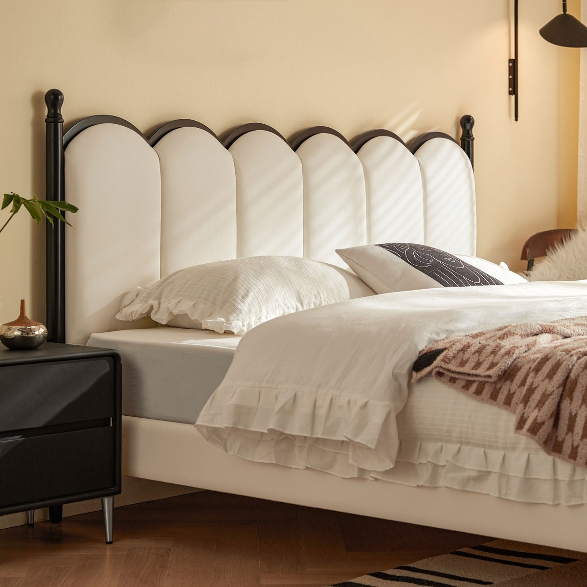 Archi Vintage Leather Bed Frame