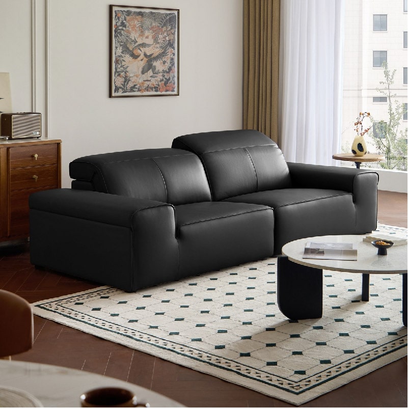 Dax Leather 4-Seater Sofa (2.62m)