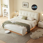 Kubo Leathaire Floating Bed Frame