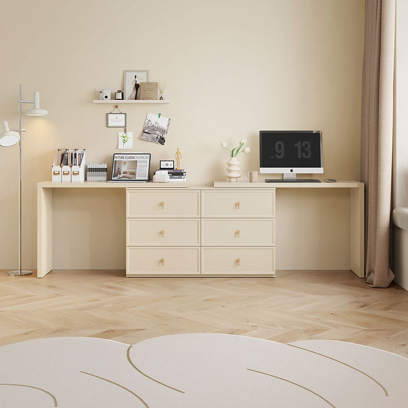 Colette Study Table with Chest of 6 Drawers