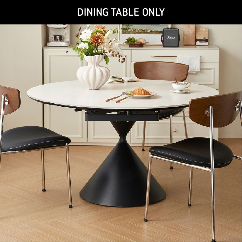 Verona Rotatable Convertible Round Dining Table (⌀1.30m)