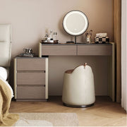 Kay Dressing Table with Chest of 3 Drawers + Stool & Mirror Set