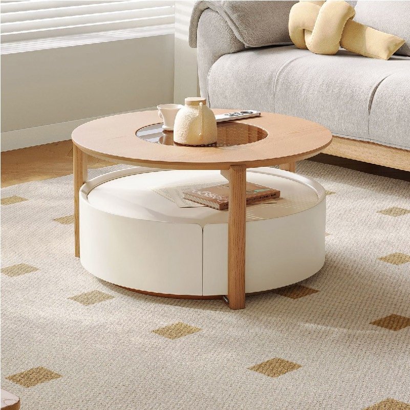 Yami Round Coffee Table (0.75m)