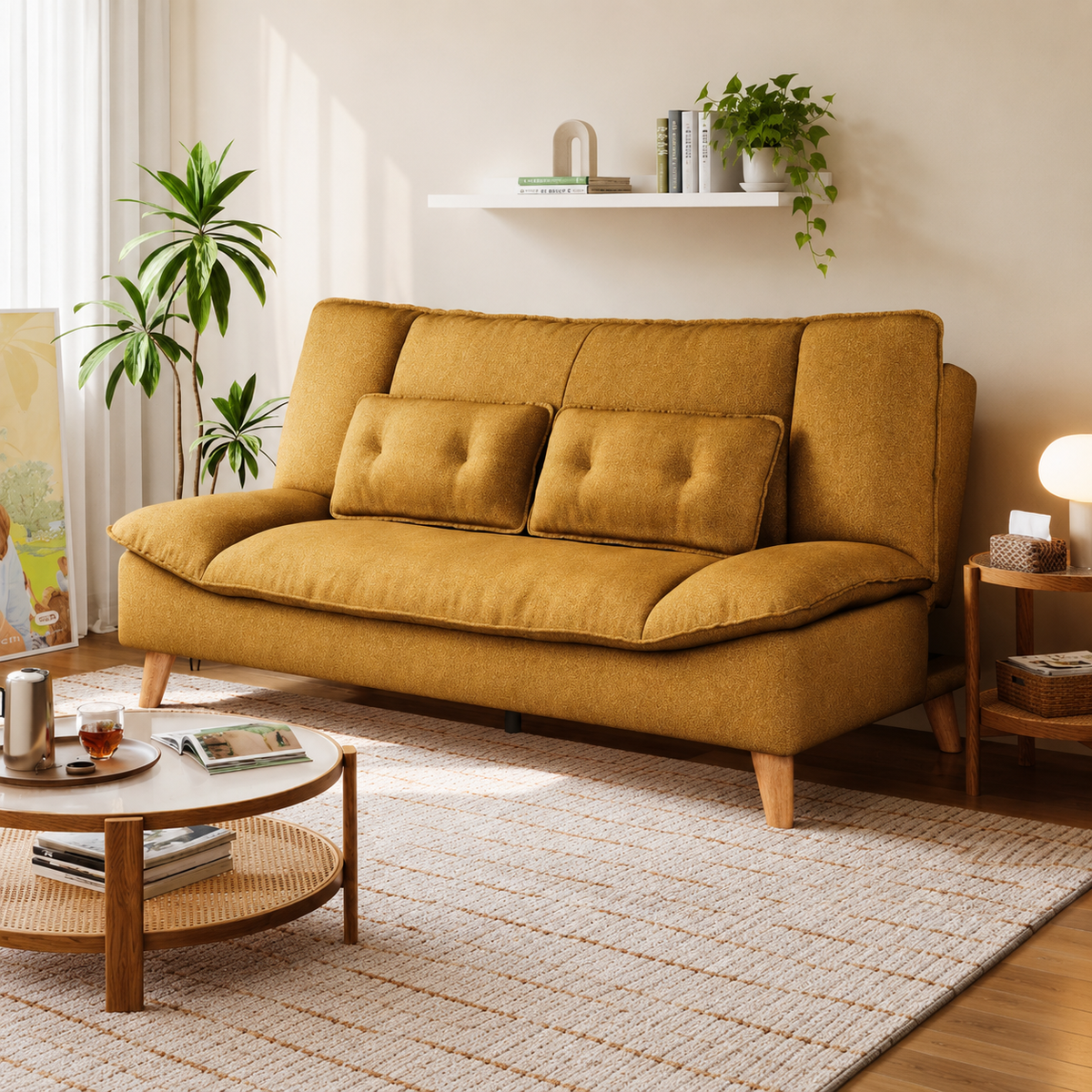 Dira Washable Fabric 2-Seater Sofabed (1.82m)