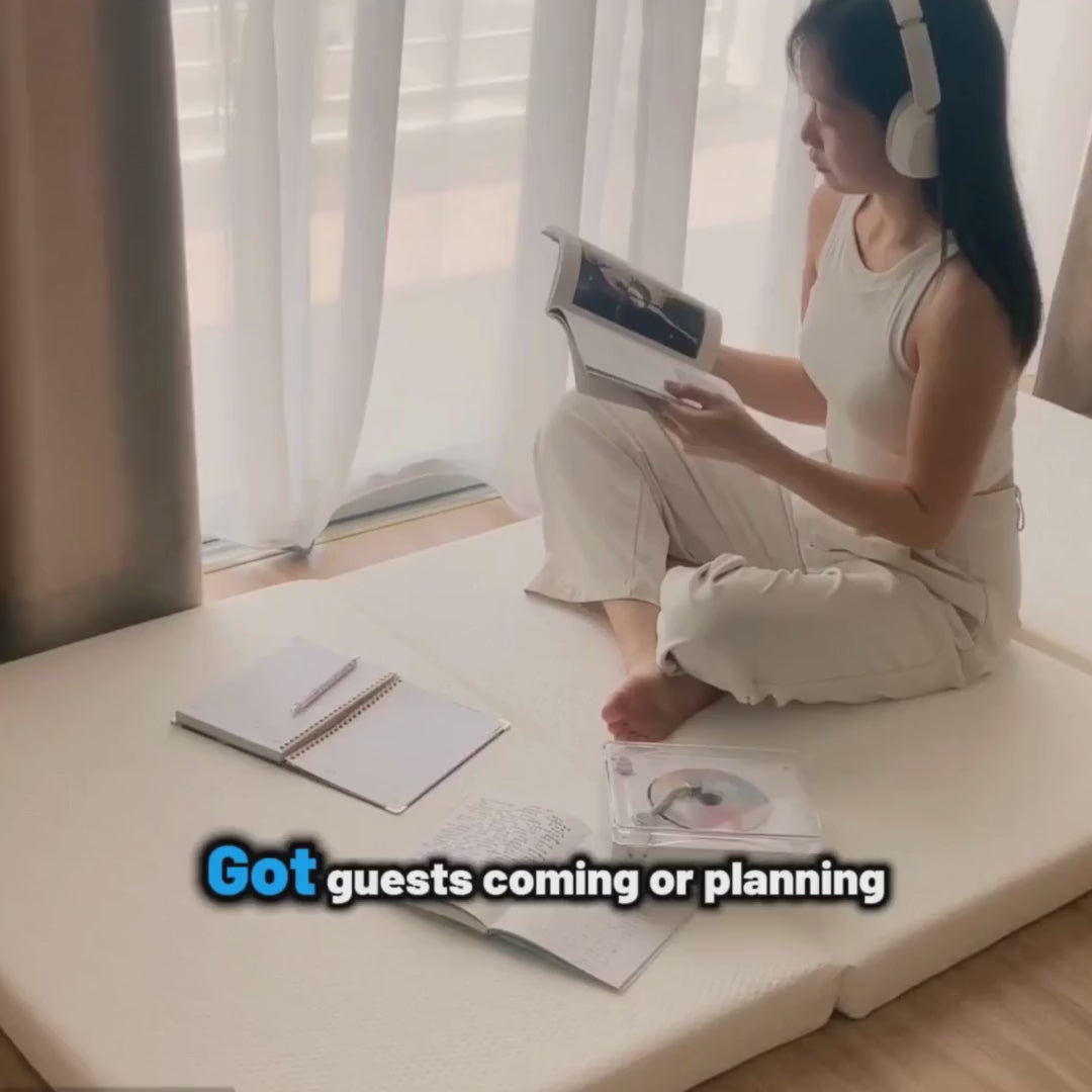 Load video: Sonno Foldable Mattress