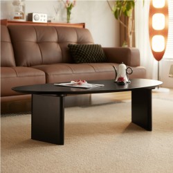 Ceci Black Coffee Table Oval
