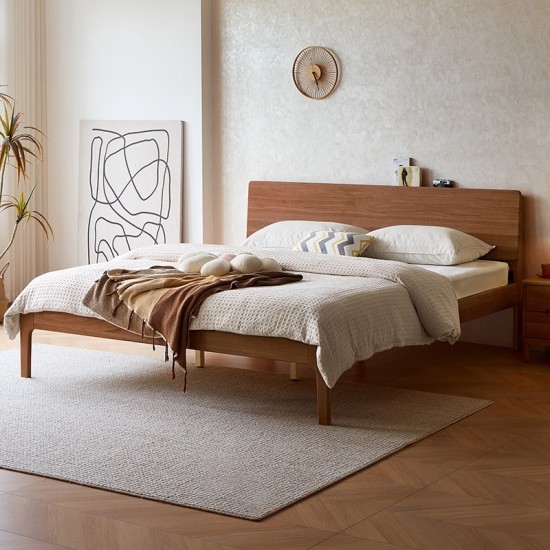 Mika Solid Wood Platform Bed Frame