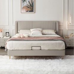 Harp EPU Leather Bed Frame